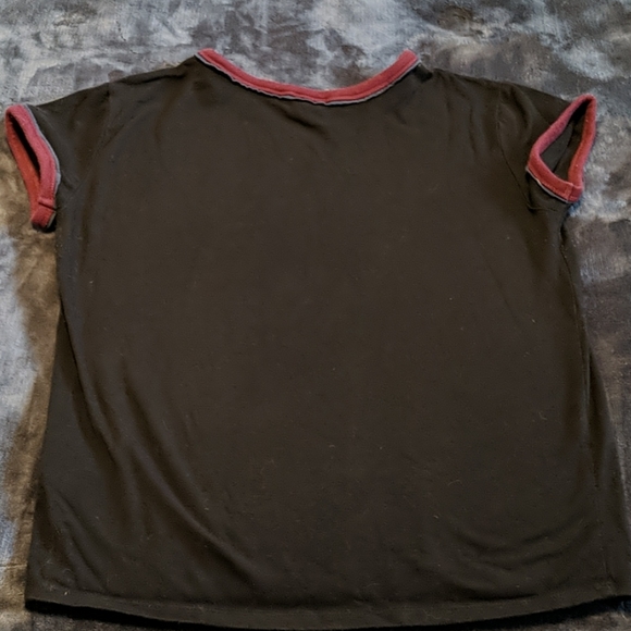 🥝2 for $10 Harlow tight black high necked tee - Picture 3 of 4